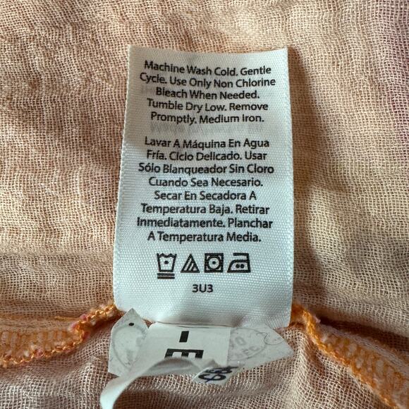 Time & Tru XX-Large (20) Top Plaid Button-Up Sleeveless Collared Pocket Gauzy - Picture 8 of 8